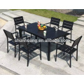 outdoor patio furniture chairs and table plastic wood dining sets